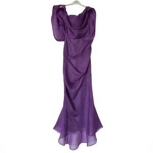 Ports 1961 Silk Amethyst Evening Gown/Dress Size 38